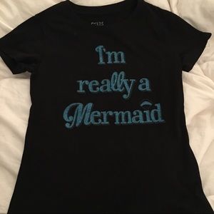 ⭐️HP⭐️Girls Black and Turquoise Graphic Tee